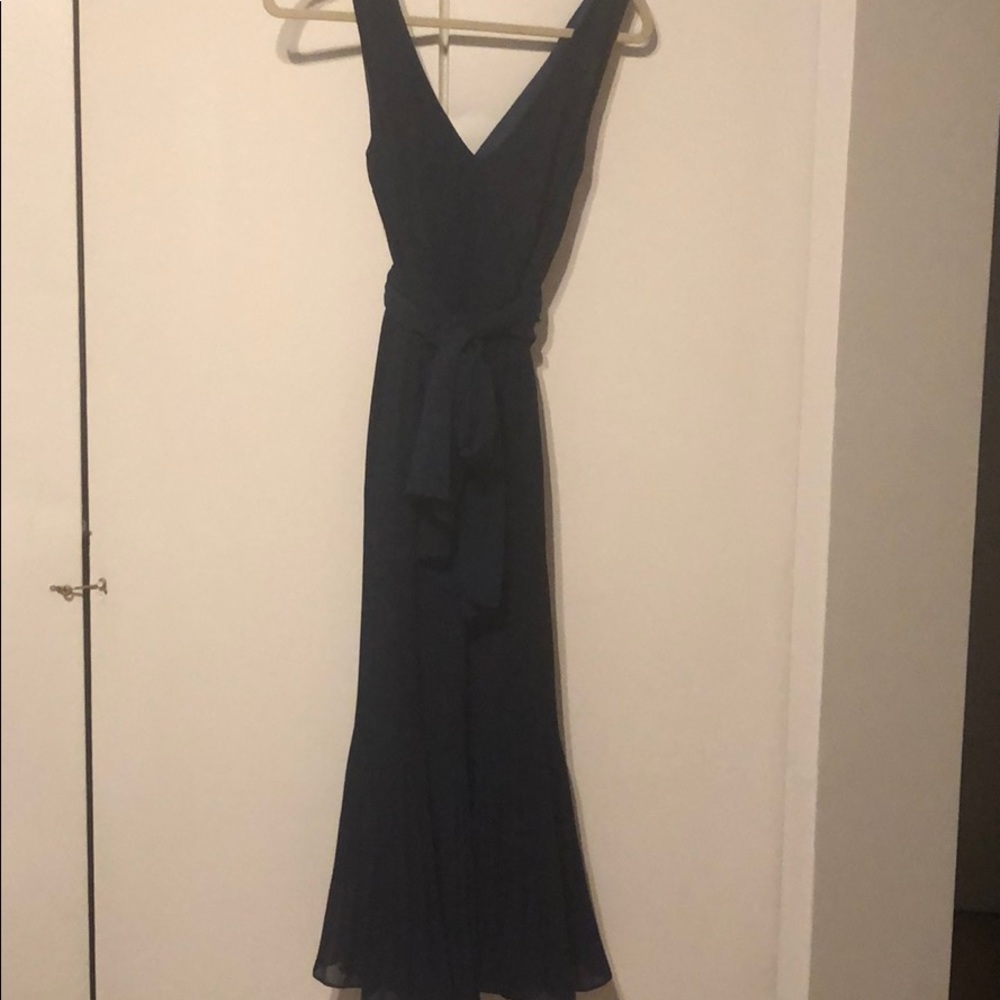 Blue Midi Formal Dress